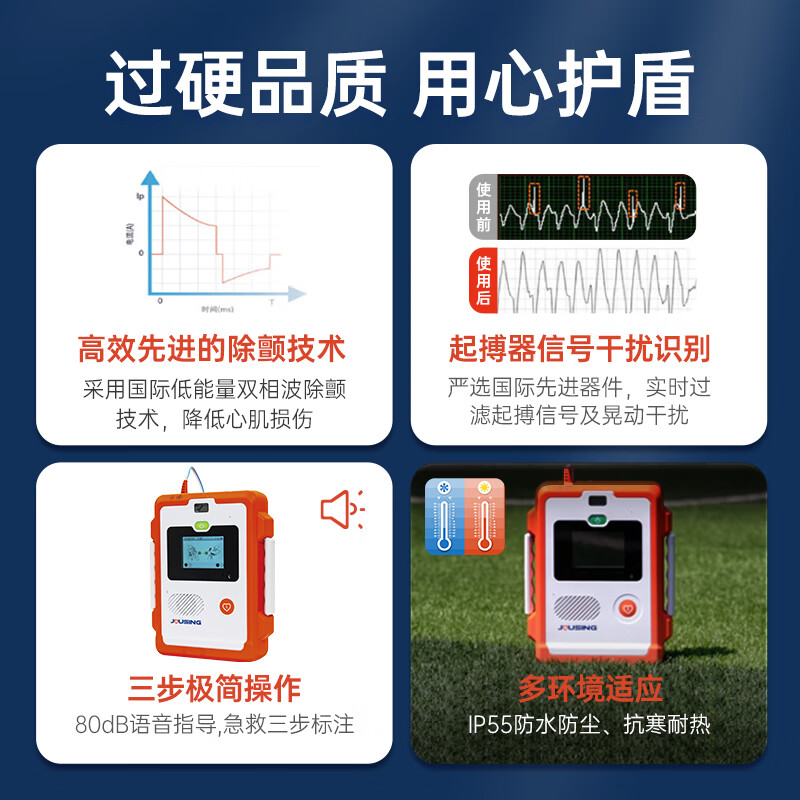 久心aed除颤仪学校公共场所急救半自动体外除颤器iAED-S2 【适用公共场所】S2PC 4G（有屏） 【标配】AED+上门培训