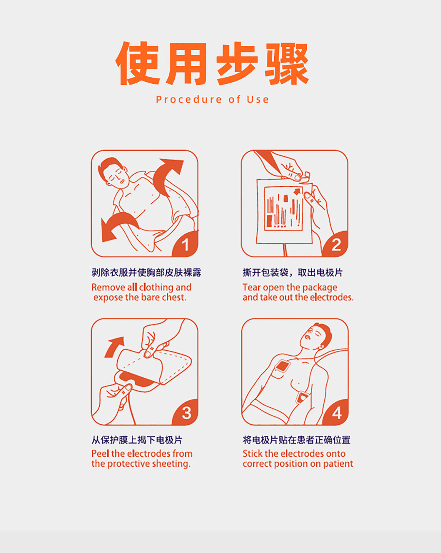 久心Jousing iAED-S2电极片（成人） AED配件